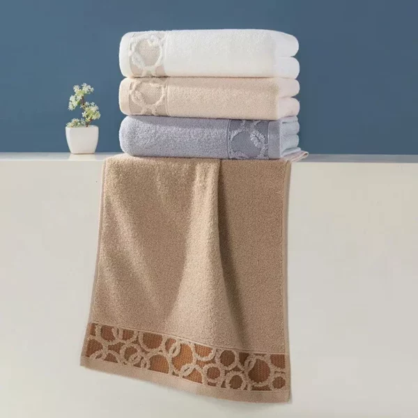 Luxury Jacquard Cotton Towel Set - Image 7