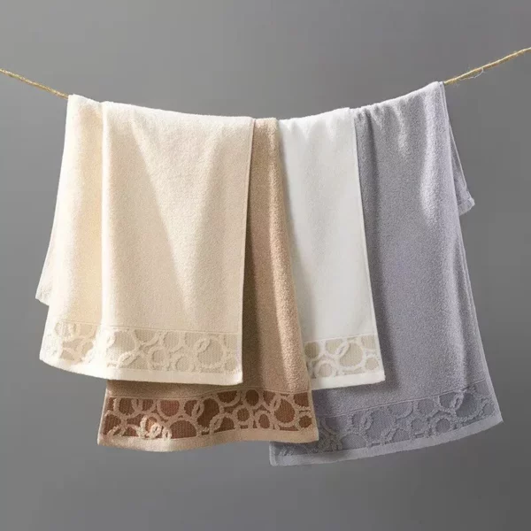 Luxury Jacquard Cotton Towel Set - Image 6