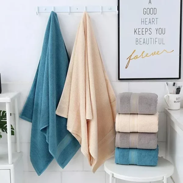 Luxurious Turkish Cotton 3-Piece Bath Towel Set