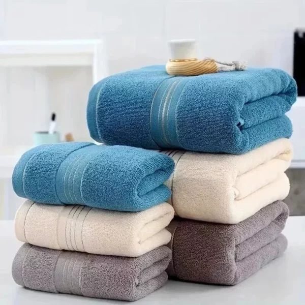 Luxurious Turkish Cotton 3-Piece Bath Towel Set - Image 3