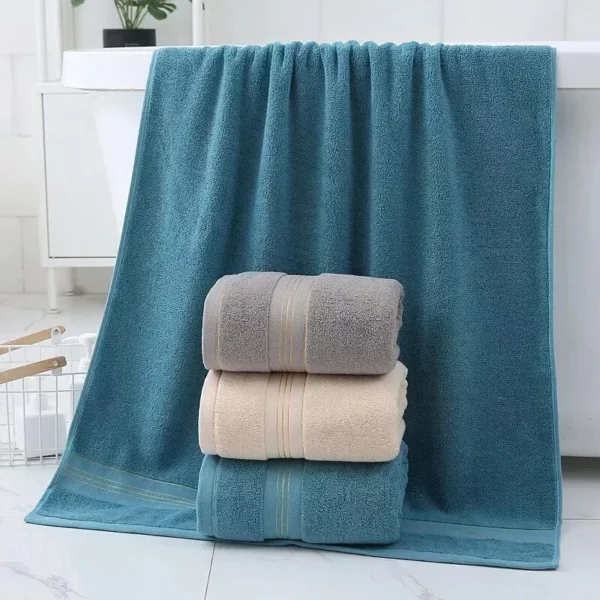 Luxurious Turkish Cotton 3-Piece Bath Towel Set - Image 6