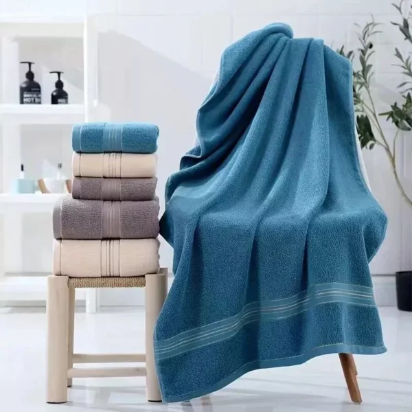 Luxurious Turkish Cotton 3-Piece Bath Towel Set - Image 4