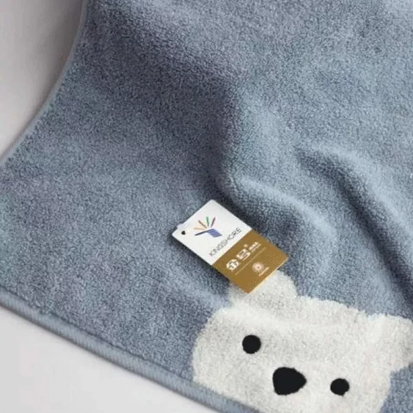 Cute Cartoon Bear Cotton Face Towel for Kids