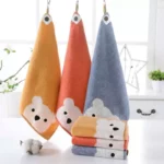 Cute Cartoon Bear Cotton Face Towel for Kids