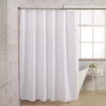 Luxurious Waffle Plaid Shower Curtain with Quick-Dry Waterproof Design