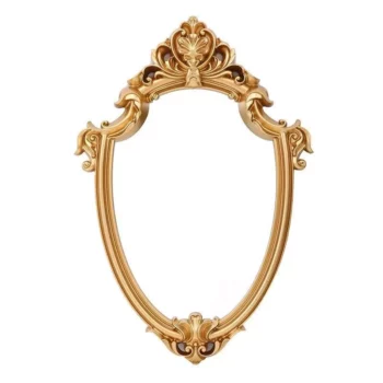 Charming European Style Oval Wall Mirror