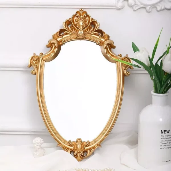 Charming European Style Oval Wall Mirror - Image 3