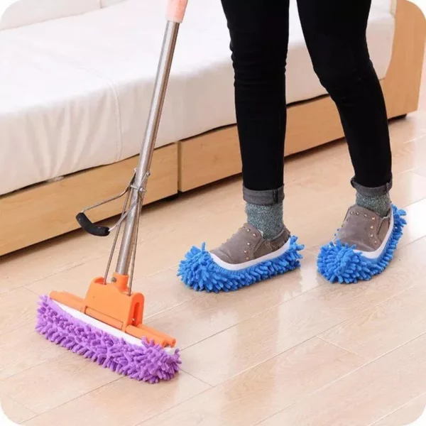Eco-Friendly Microfiber Mop Slippers for Easy Floor Cleaning