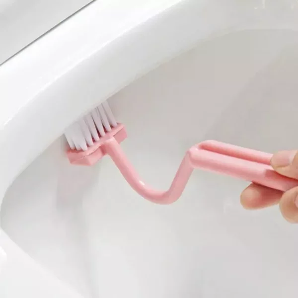 Efficient Curved Long-Handle Toilet Brush for Deep Cleaning