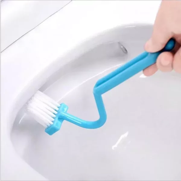 Efficient Curved Long-Handle Toilet Brush for Deep Cleaning