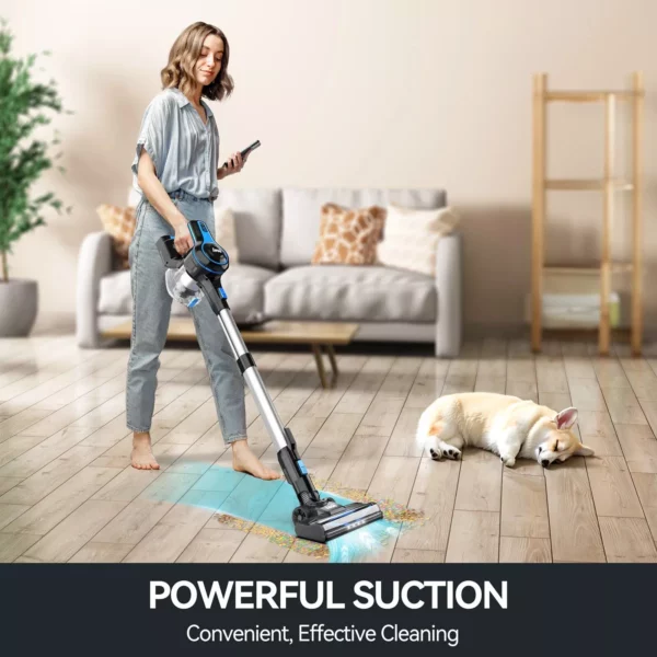 Lightweight 6-in-1 Cordless Stick Vacuum, 15Kpa Power with Rechargeable Battery