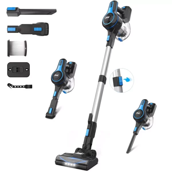 Lightweight 6-in-1 Cordless Stick Vacuum, 15Kpa Power with Rechargeable Battery