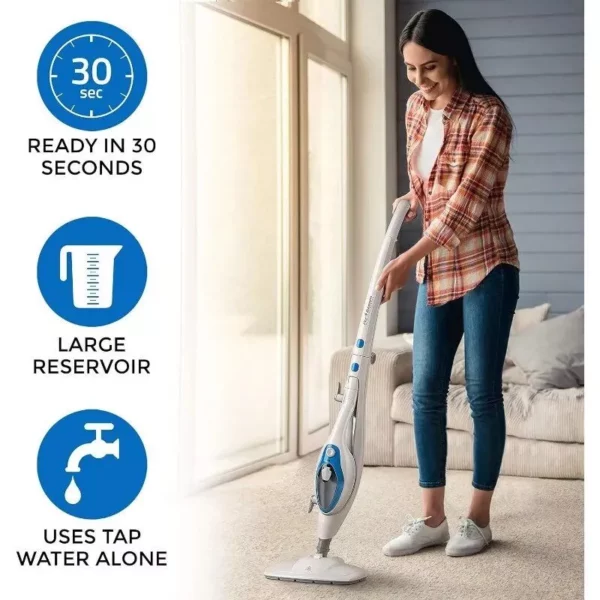 10-in-1 Versatile Steam Mop Cleaner for All Surfaces