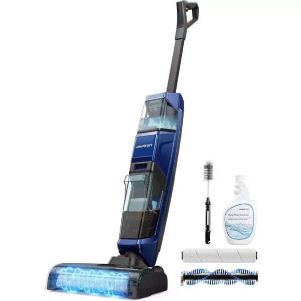 Efficient Cordless Wet-Dry Vacuum Mop Combo: Self-Cleaning, Auto-Dry for All Floor Types