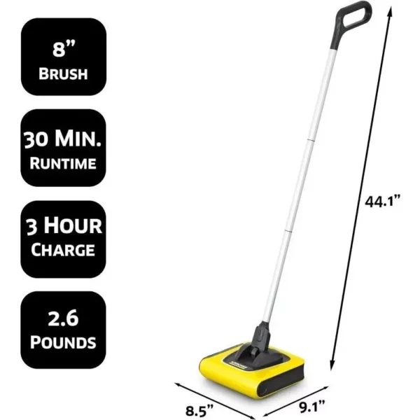 Lightweight Cordless Electric Sweeper Broom for Multi-Surface Cleaning - Image 4