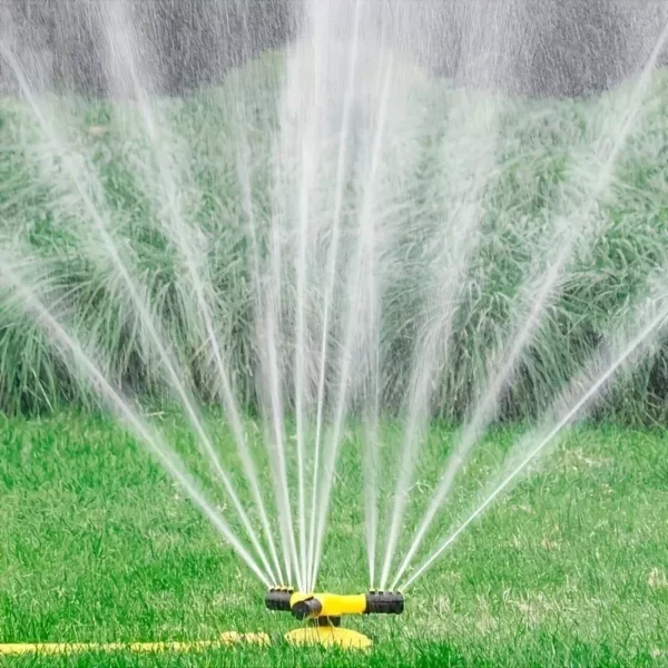 360° Trigeminal Automatic Rotating Garden Sprinkler