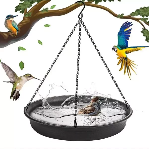 Easy-Hang 2-in-1 Bird Feeder and Bath Tray