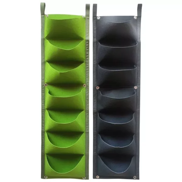 Multi-Pocket Felt Vertical Garden Planter - Wall Hanging Flower & Plant Grow Bag - Image 2