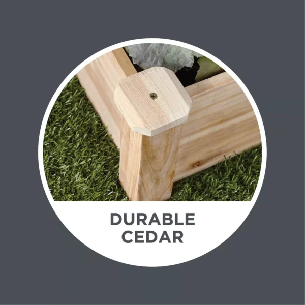 3-Tier Cedar Garden Bed – Compact, Durable, and Versatile Planting Solution