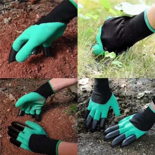 Multi-Functional Waterproof Garden Gloves with Claws for Planting and Digging