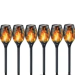 Solar Flame Torch Light Flickering Light Waterproof Garden Decoration