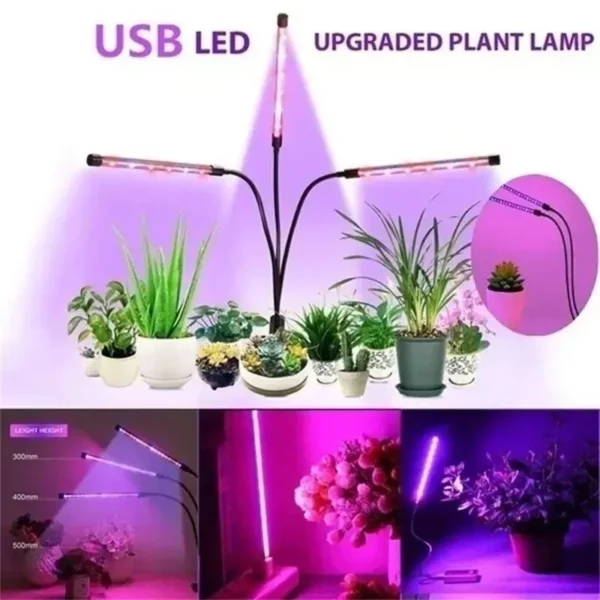 Multi-Mode Indoor LED Grow Light with Timer & 10-Level Dimmer - Image 3