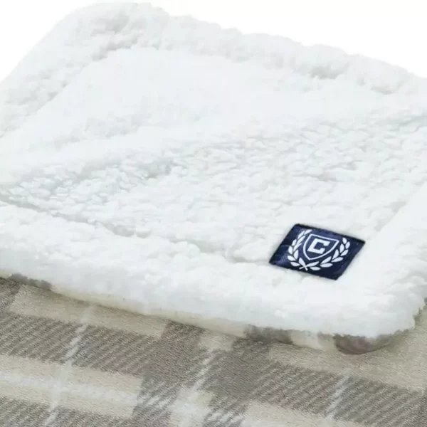 Luxury Plaid King Blanket with Sherpa Reverse - Image 4