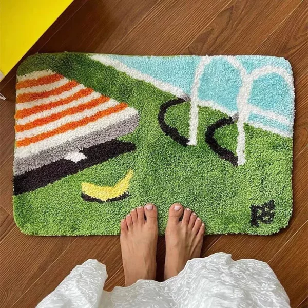 Luxurious Plush Non-Slip Bath and Entrance Mat