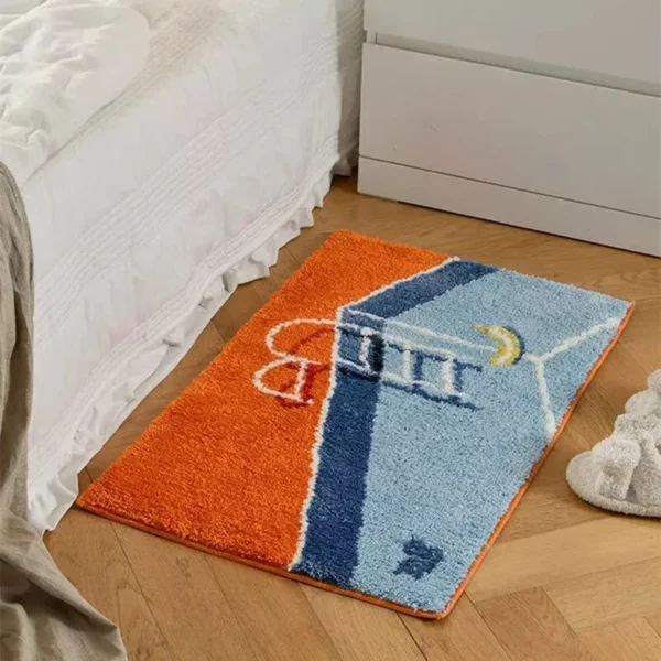 Luxurious Plush Non-Slip Bath and Entrance Mat - Image 5