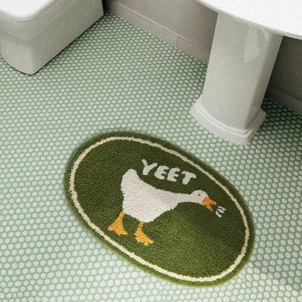 Charming Duck-Themed Soft Bathroom Rug - Image 4