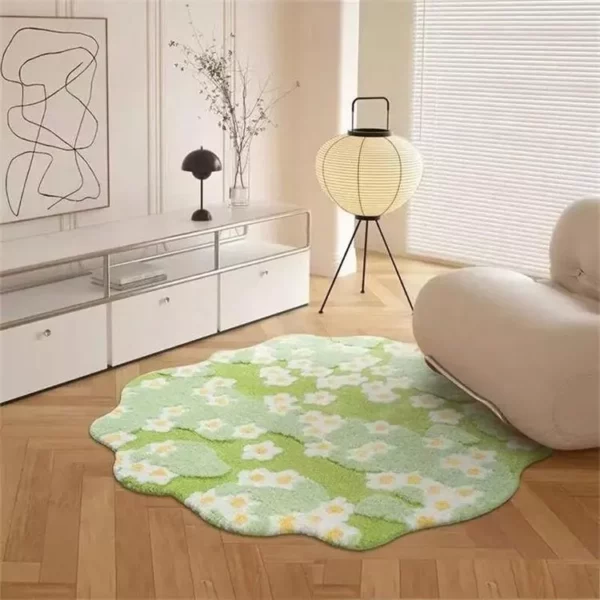 Luxurious Floral Tufted Rug