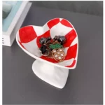 Heart-Shaped Ceramic Tray: Jewelry & Cosmetic Organizer