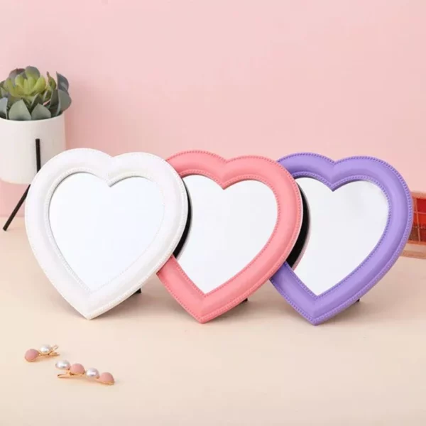 Heart-Shaped Decorative Wall & Desk Mirror for Home Decor - Image 4