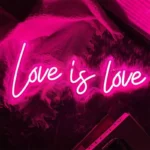 Love Is Love: Multicolor LED Neon Sign for Room and Party Decor