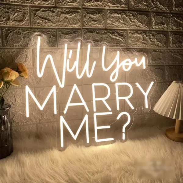 LED Neon “Will You Marry Me?” Sign