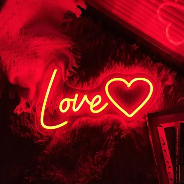 Charming Heart Neon LED Sign