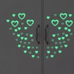 Glow-in-the-Dark Heart Wall Stickers