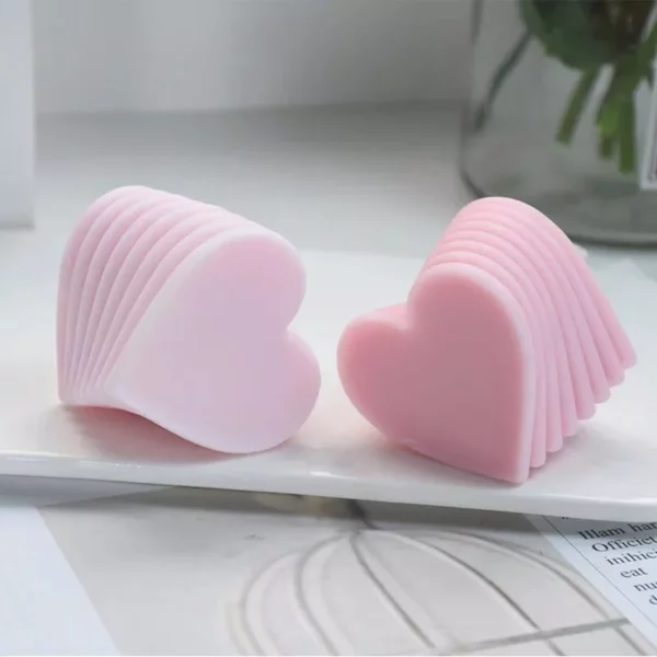 Heart-Shaped 3D Rotating Love Candle & Craft Mold - Image 5