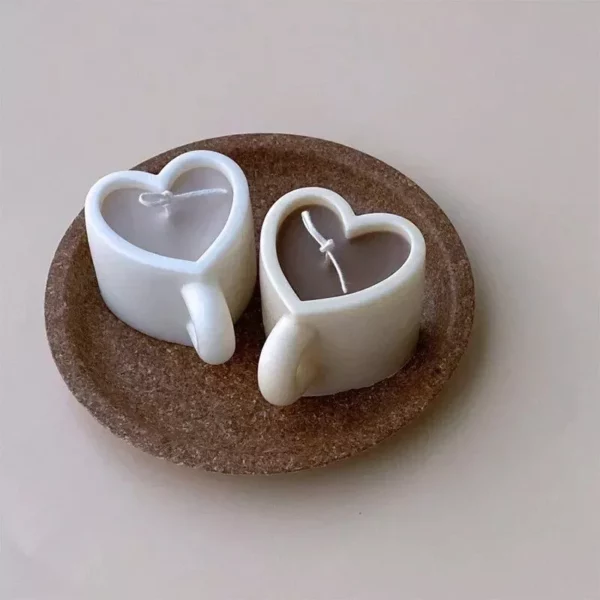 Large Heart-Shaped Silicone Mold for Candles, Soaps, and Baking