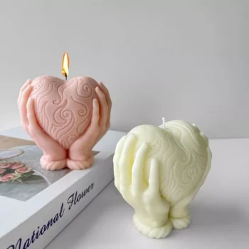 3D Heart-Shaped Silicone Mold for Love-Inspired Candles & Baking