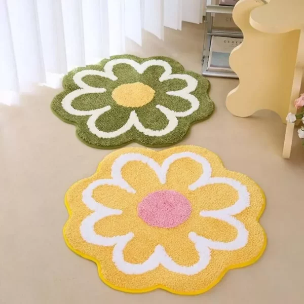 Artistic Floral Tufted Rug - Image 4