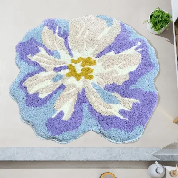 Luxurious Floral Tufted Rug