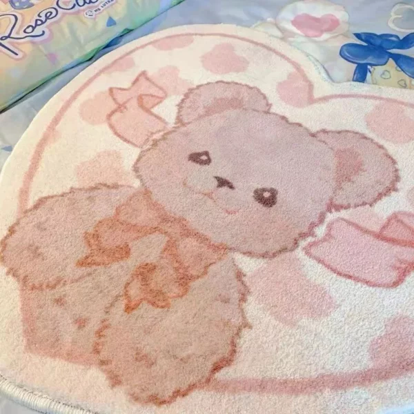 Cartoon Bear Fluffy Rug - Image 7