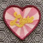 Cozy Red Heart Fleece Rug