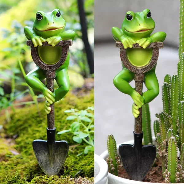 Charming Resin Animal Statues on Shovels