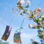 Japanese Cherry Blossom Glass Wind Chime