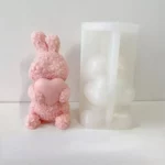 Rose Rabbit Silicone Candle & Craft Mold