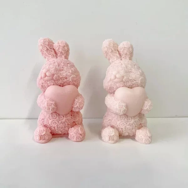 Rose Rabbit Silicone Candle & Craft Mold