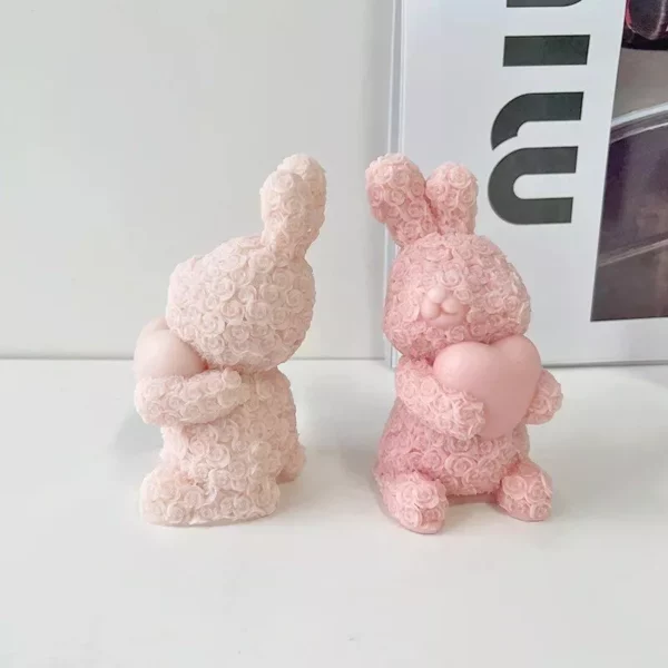 Rose Rabbit Silicone Candle & Craft Mold