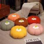 Plush Pumpkin-Shaped Futon Cushion